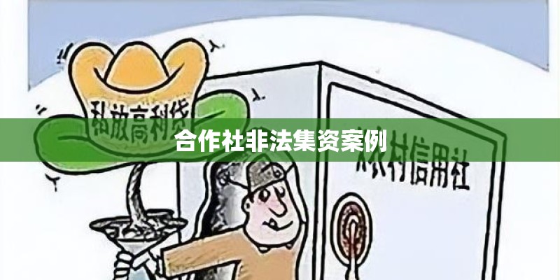 合作社非法集资案例
