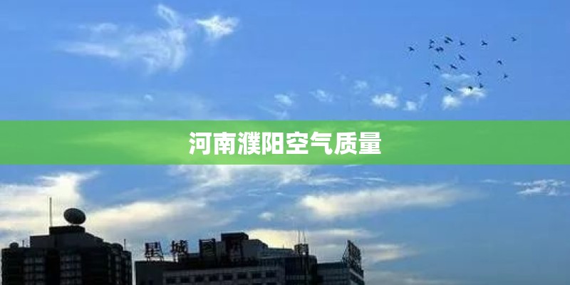 河南濮阳空气质量
