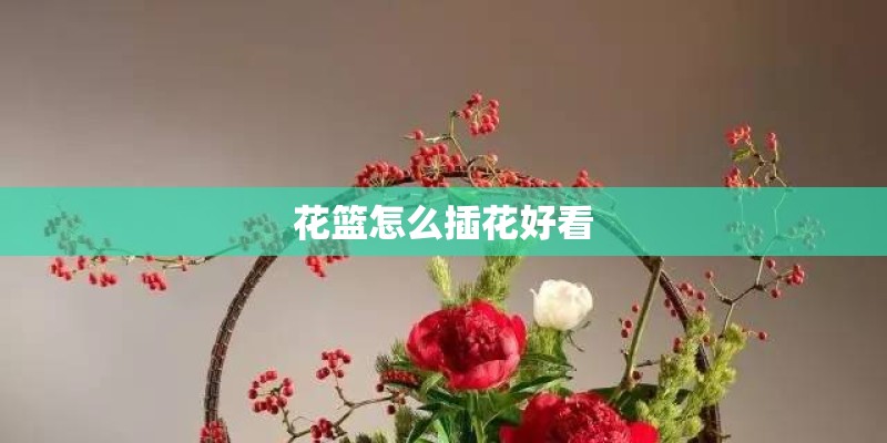 花篮怎么插花好看