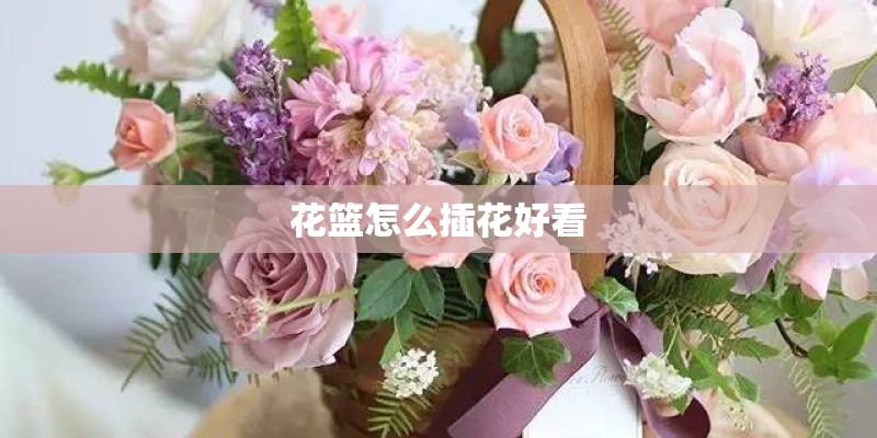 花篮怎么插花好看