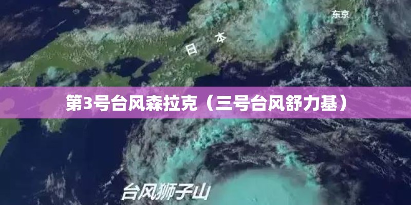第3号台风森拉克(三号台风舒力基) 第3号台风森拉克(三号台风舒力基)